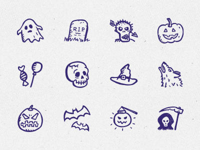 Spooky Icons Free – 12 hand-drawn Halloween icons doodle free freebie ghost halloween hand-drawn hand-drawn icons holiday icons pumpkin scary sketch vampire