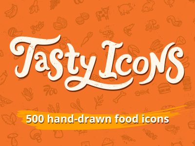 Tasty Icons Logo – hand-drawn food icons by Hatchers on Dribbble