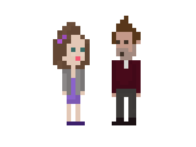 Shawn And Kaylee Pixel ai character pixel ps