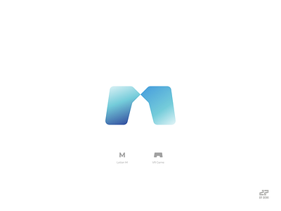 Meta Game Company Logo Concept brand branding design game icon identity lettermark logo logo design m mark metaverse symbol technology vr
