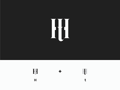 H + T Monogram identity initial lettermark logo logotype mark minimalist monogram symbol typography wordmark