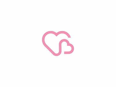 Everyday Should Be a Mothers' Day design hearts icon logo logo design love mark minimalist mother mothers day one line pink vector