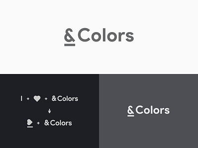 &Colors Concept accessories ampersand black black white brand identity branding concept gadget heart icon ideas identity logo logo design mark minimalist modern store white