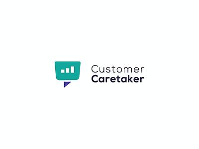 Costumer Caretaker - Logo Concept analytics blue brand identity branding customer service design green icon identity logo logo design mark minimalist modern statistics