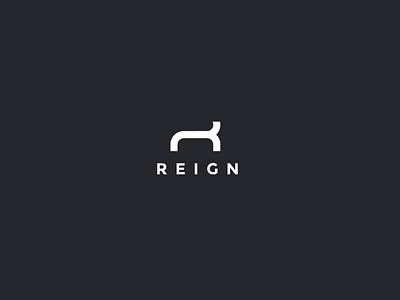 Reign - Logo Concept active wear apparel black brand identity branding concept design design fashion icon identity logo logo design mark minimalist modern reign sport sports bra white workout