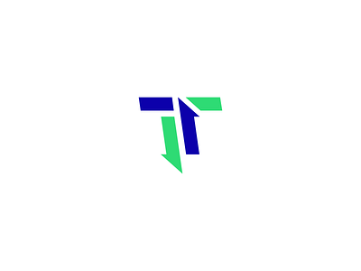 T for Trading blue design green icon identity logo logo design modern monogram t trading trading platform visual identity