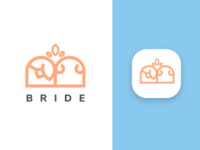 Bride - Wedding planner app logo adobe app branding design graphic design icon illustrator logo typography