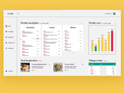 Meal planning web app