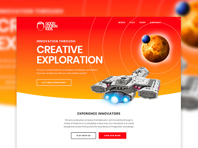 Good Lookin Kids Inc - Homepage css css animation hero homepage landing space ui ux web design
