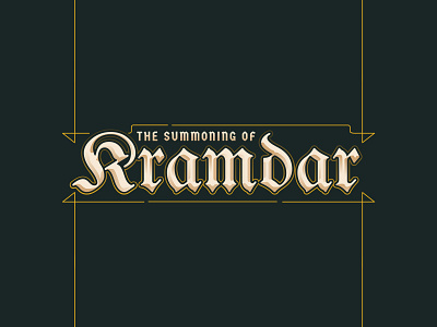 Kramdar Typographic Treatment