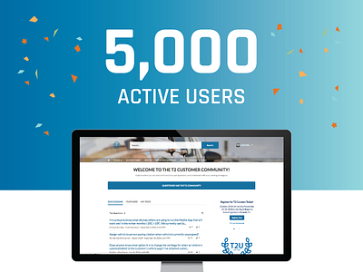 5,000 Users celebrate confetti forum users