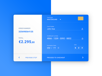 Daily UI #002 - Creditcard Checkout