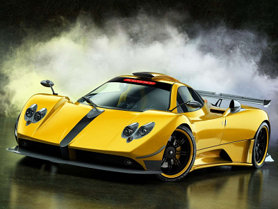 Pagani Zonda 3d 3ds automotive car max modeling photorealistic visualisation vray