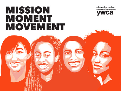 YWCA Mission Moment Movement advertising charachter design cover design graphic design illustration ywca