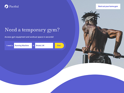 Daily UI - 003 abovethefold daily 100 daily 100 challenge daily ui 003 dailyui gym app landing page workout app