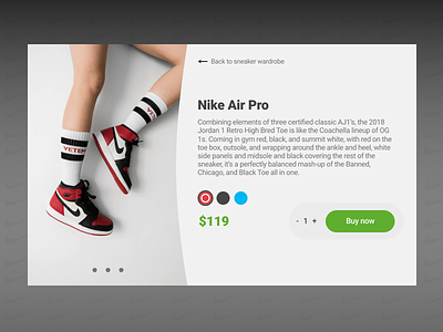 Daily UI - 012 daily 100 daily 100 challenge dailyui nike product page shoes shop shop online