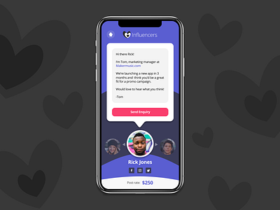 Mobile contact form - Daily UI challenge