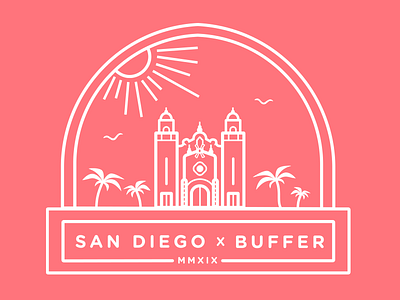 Buffer San Diego Retreat T Shirt Design buffer san diego
