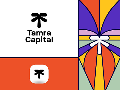 Tamra Capital - Identity arrow brand branding capital currency design graphic design identity investment logo logomark minimal money pattern plam t logo treelogo typography visual identity