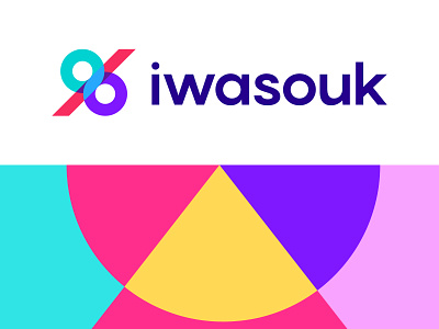 IWASOUK - IDENTITY brand branding clean graphic design identity illustration logo logomark mark minimal palette pattern percentage process sketches tech typography
