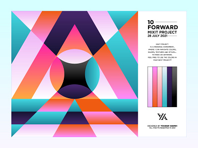 FORWARD - 10 abstract branding colors forward gradient identity minimal pattern