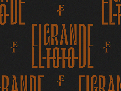 ElGRANDE TOTO branding identity logo logomark logotype minimal monogram typography