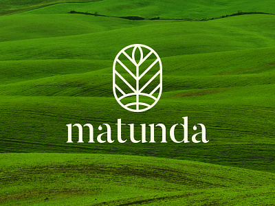 Matunda agriculture branding farm field fruits lines logo logomark natural nature organic plant typography vegetables