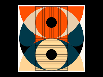 Sight abstract branding colors eye illustration pattern