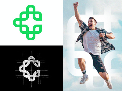ChristianaCare body branding c logo c mark care christian concept cross grid healthcare healthy identity logo logomark sketch system typography