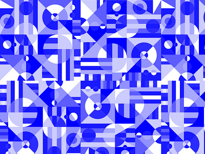 A bleu pattern