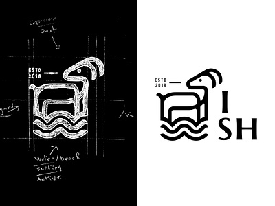 IMSOUAN .. "surf house" animal brand branding design identity illustration lineart logo logomark mark minimal monogram typography