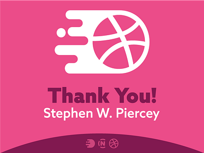 a BIG THANKS to Stephen Piercey & Dribbble! dribbble first shot logos newl stephen piercey