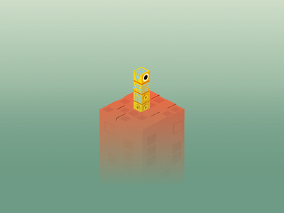 Lost totem affinity designer design flat illustration isometric isometric design isometric illustration monument valley