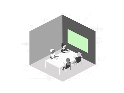 The Room characterdesign cleanlines design draw geometric gray illustration isometric tech