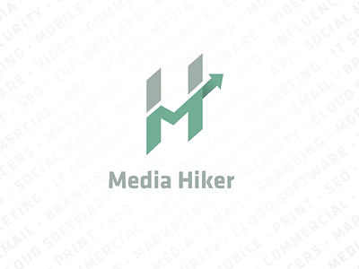 Meida Hiker design icon illustration logo paul ren vector