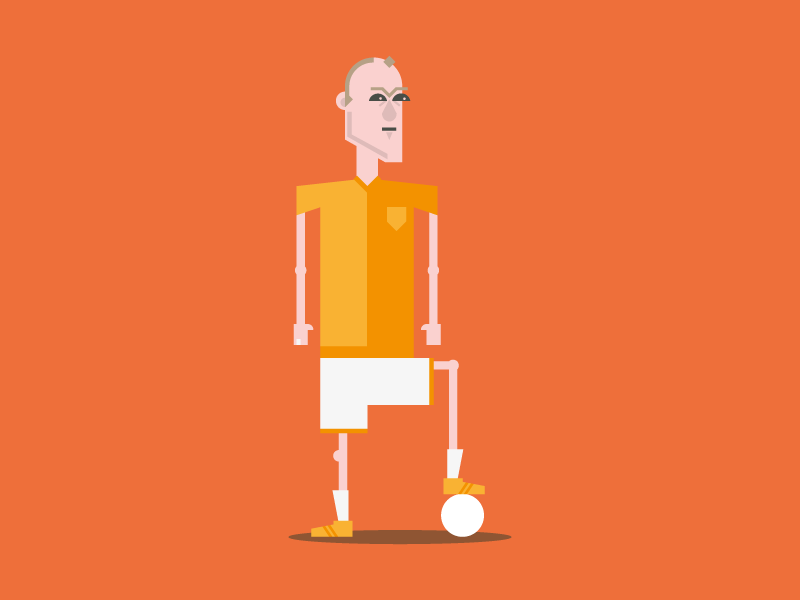 Arjen Robben arjen robben dutch soccer world cup brazil netherlands character design illustration