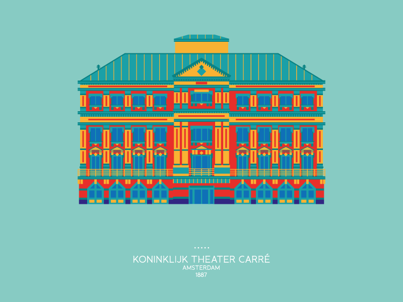 Koninklijk Theater Carré koninklijk theater carré amsterdam illustration