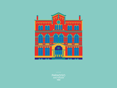 Paradiso amsterdam illustration paradiso