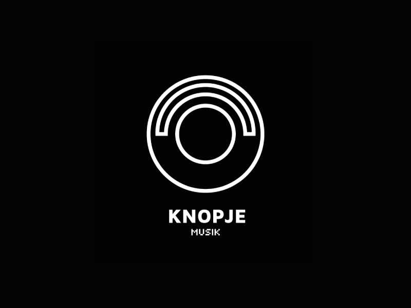 Knopje Logo knopje logo design logodesign vector branding record label dutch techno