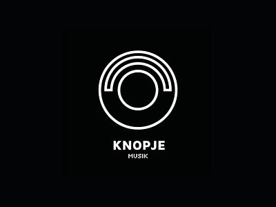 Knopje Logo branding design dutch knopje label logo logodesign record techno vector