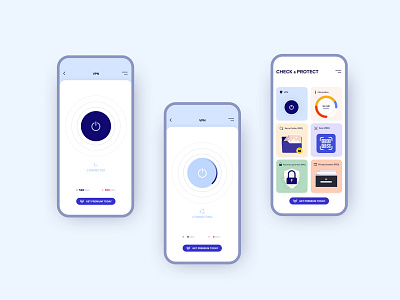 Check&Protect app branding design ui ux