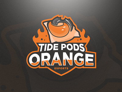 Tide Pods Orange Esports Logo esports esportslogo illustration tide pods