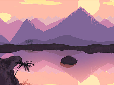 Sunset Illustration