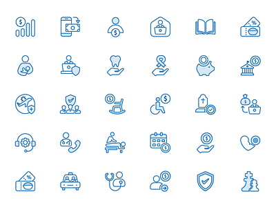 Healthcare Icon set design icon design iconset landing page icons ui icons