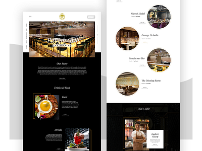 Dribbble Punjab Grill design graphicdesign homepage indian ui design website website concept website design