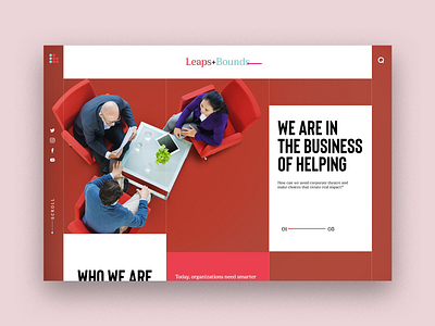 Leaps And Bounds booster corporates design growth homepage learning professionals programme ui ui design web website website design