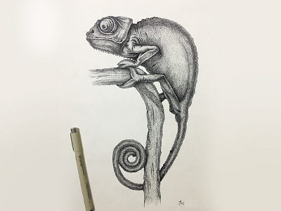 Lizard art dot