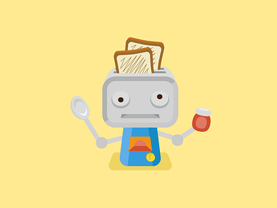 ROBO Toast Chef character chef robot toast