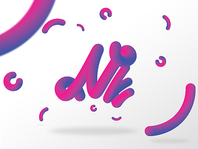 BLEND TOOL FUN / NK 3d blend blendtool design gradients lettering letters motiongraphics nk typography vector web
