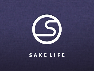 SAKELIFE Logo design alcohol brand ec golden ratio graphics identity logo sake simple